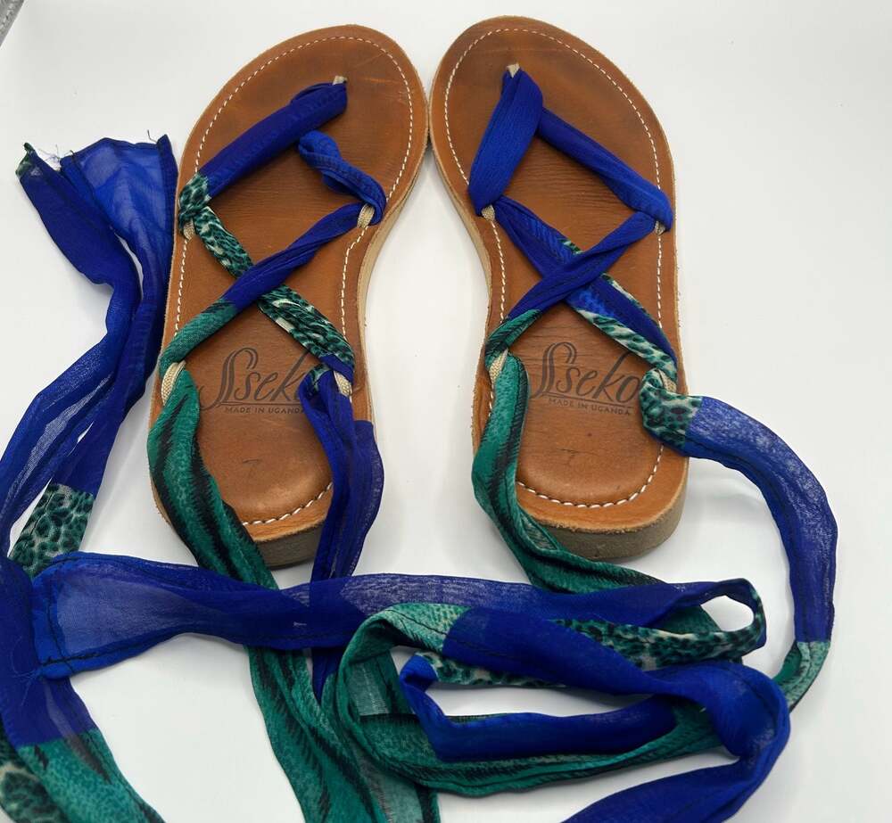 Sseko Designs Customizable Ribbon Wrap Gladiator Sandals